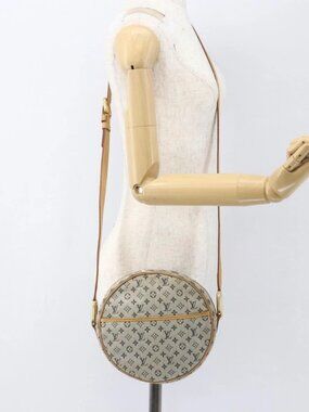 LOUIS VUITTON Monogram Mini Jeanne GM Shoulder Bag Blue M92000 LV Auth BA9290